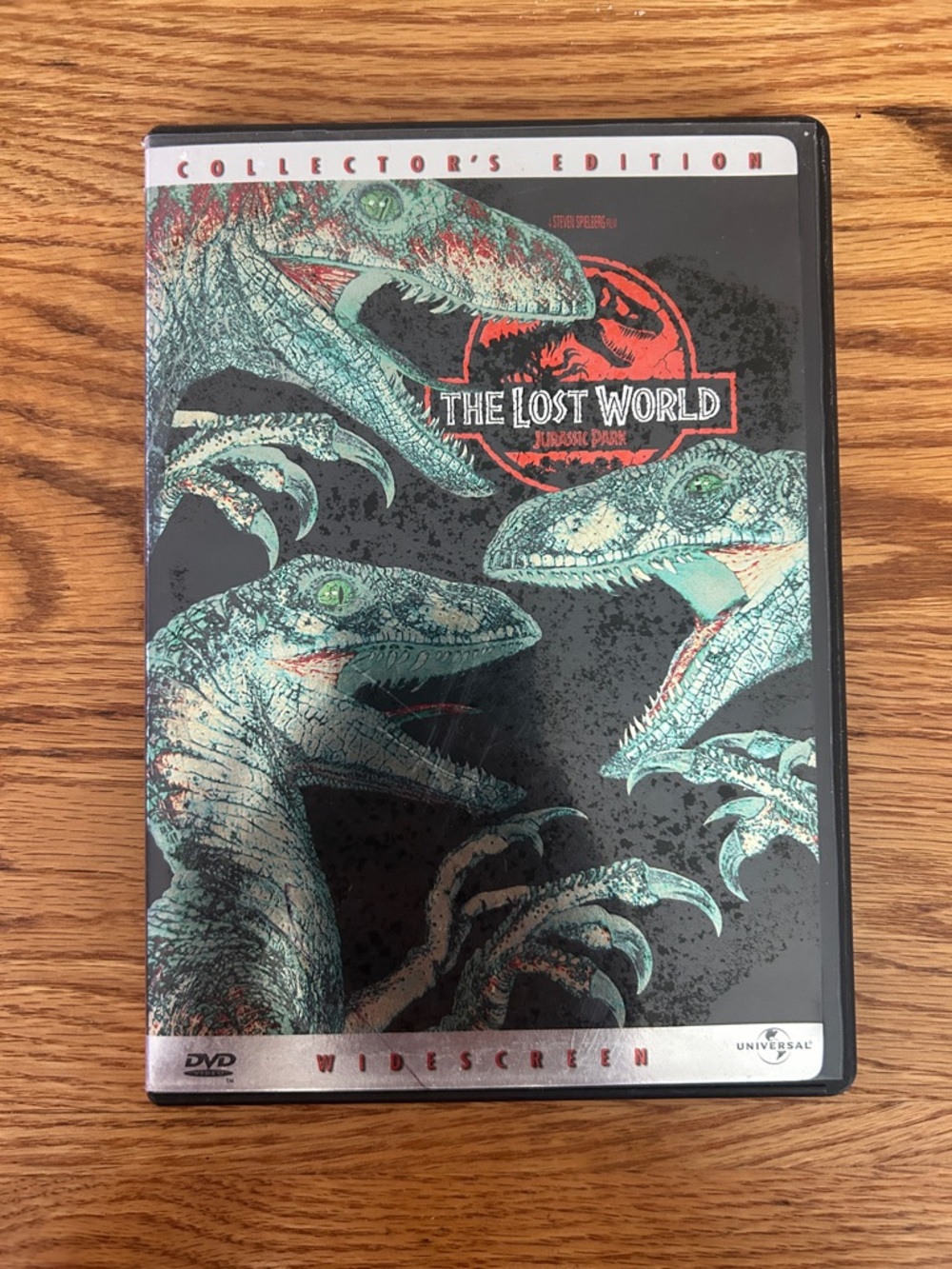 Universal Black & Teal Dinosaur DVD Case